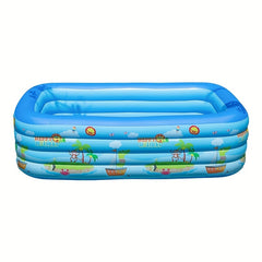 4-Floor Inflatable Pool with Dolphin Sprinkler