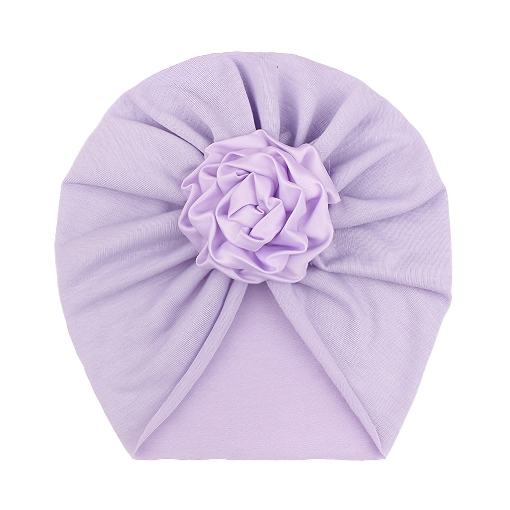 Cotton Baby Flower Scarf Hat for Daily Life
