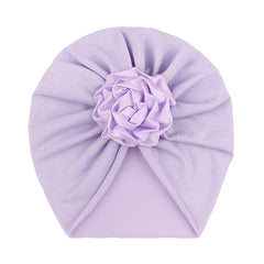 Cotton Baby Flower Scarf Hat for Daily Life