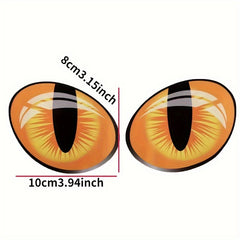 3D Reflective Cat Eye Car Sticker Motorcycle Notebook Door Window Sticker