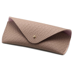 Embossed Leather Sunglasses Pouch Eyewear Case Storage Box