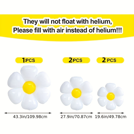 5pcs Daisy Sunflower Balloons Party Wedding Decoration