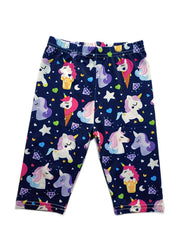 Girls' Unicorn Graphic Shorts Leggings For Summer Dance Bike Shorts