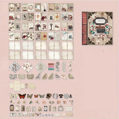 60 Sheets Butterfly Flower Mini Hand Book for Students Writing