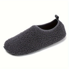 Women's Soft Slip-on Non-slip Walking Shoes Outdoor Flat Warm Shoes