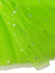 Girls Sequin Stars Tutu Skirt For Birthday Ballet Dance Princess Costume