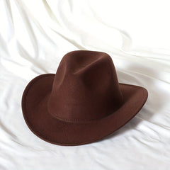Wide Brim Sun Hat Western Cowboy Hats Jazz Trilby Hat