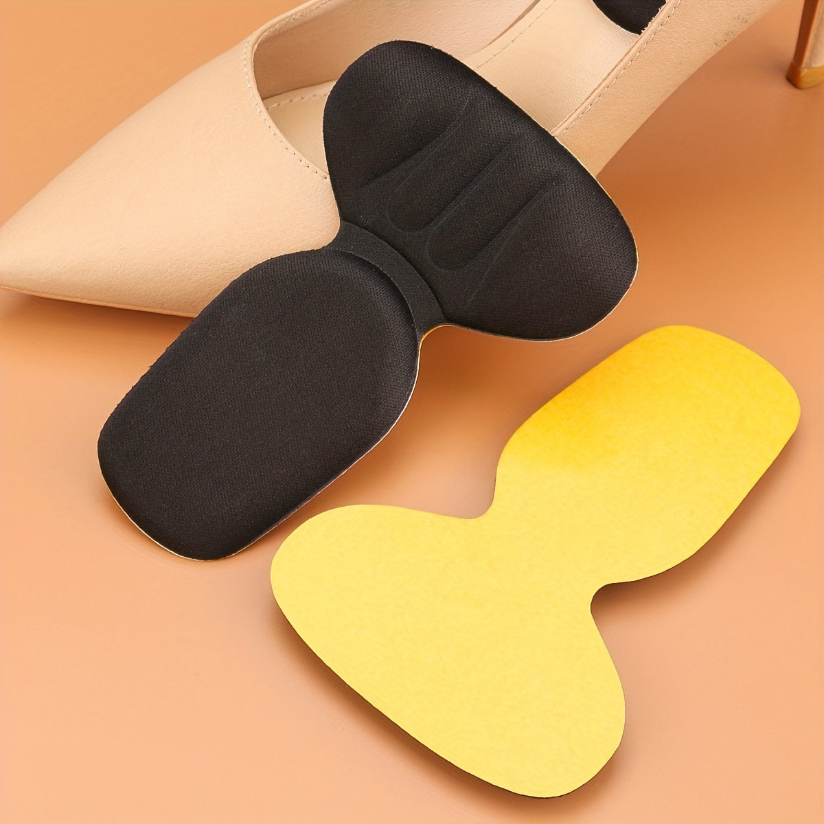 Memory Foam Half Size Heel Cushion for Shoes with Anti-wear