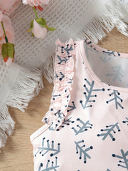 Girls' 2pc Geometric Pattern Pajama Set