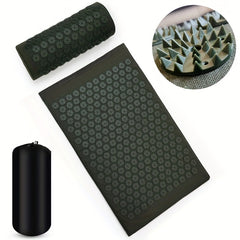 Acupressure Yoga Mat Set with Massage Pillow - Relieve Stress & Pain