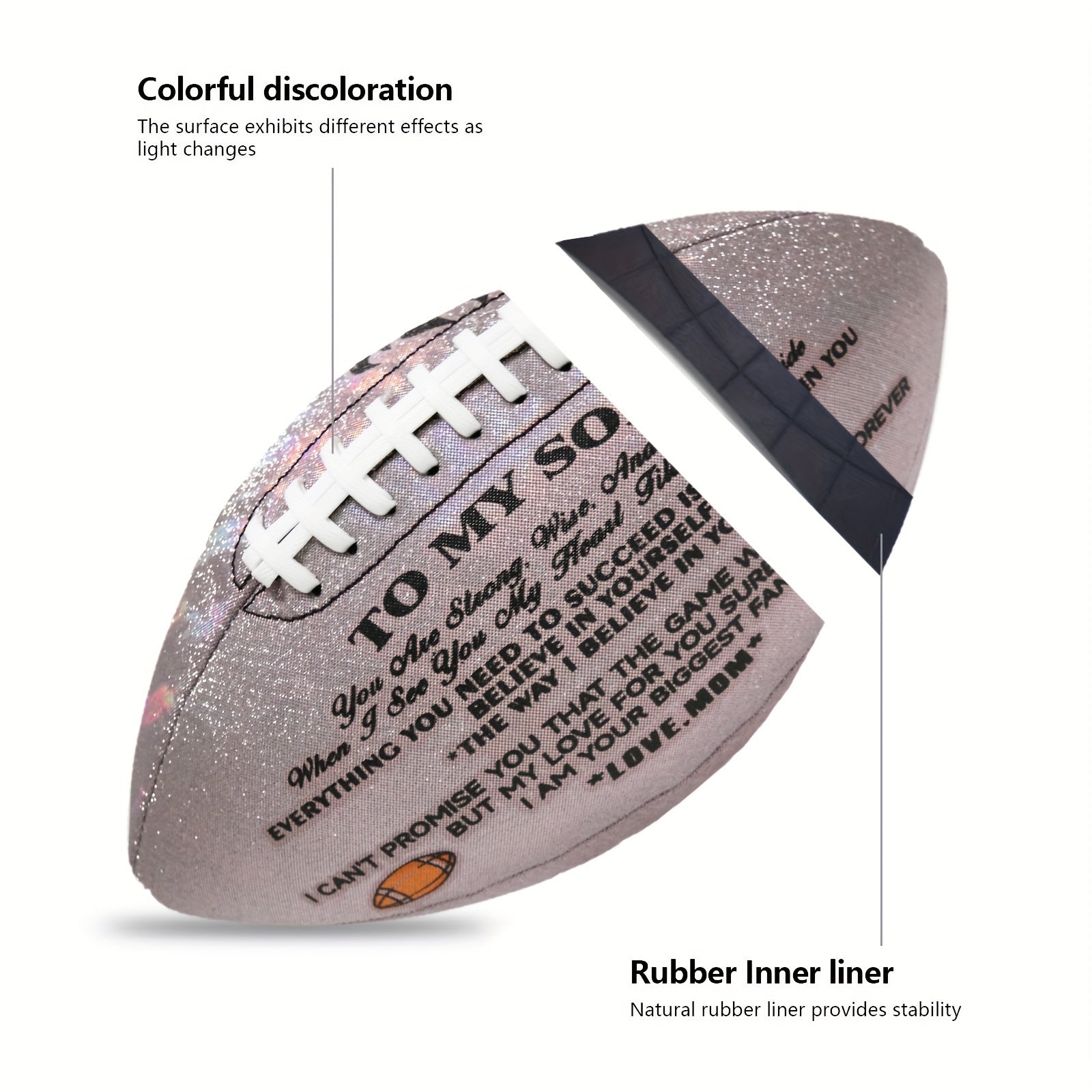 Engraved Size 9 Football - Christmas Gift for Son