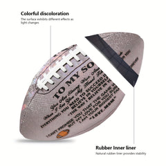 Engraved Size 9 Football - Christmas Gift for Son