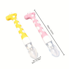 Cartoon Silicone Soft Head Spoon Baby Feeding Spoon