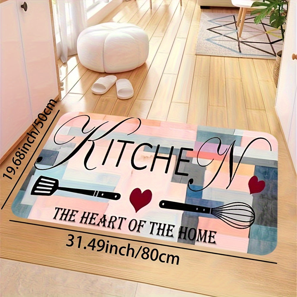Anti Slip Absorbent Anti Fatigue Kitchen Rug Quick Dry Machine Washable Carpet