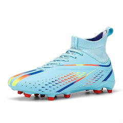 Kids AG Soccer Cleats Lightweight Non Slip Football Shoes