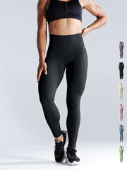 Women's Thermal Yoga Pants with Side Pockets - Activewear for Running