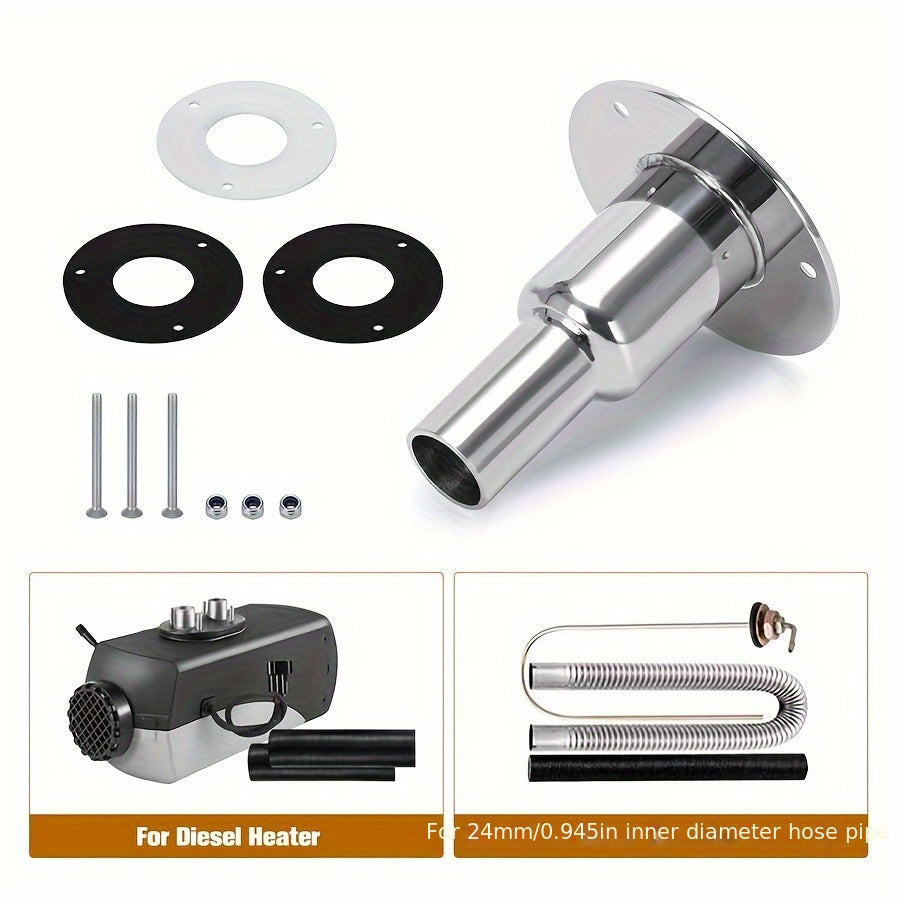 24mm 0 94 Straight Thru Hull Exhaust Skin Fitting Tube Pipe Socket For Boat Yach