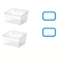 Durable Plastic Storage Bin for Organizing Hardware Accessories