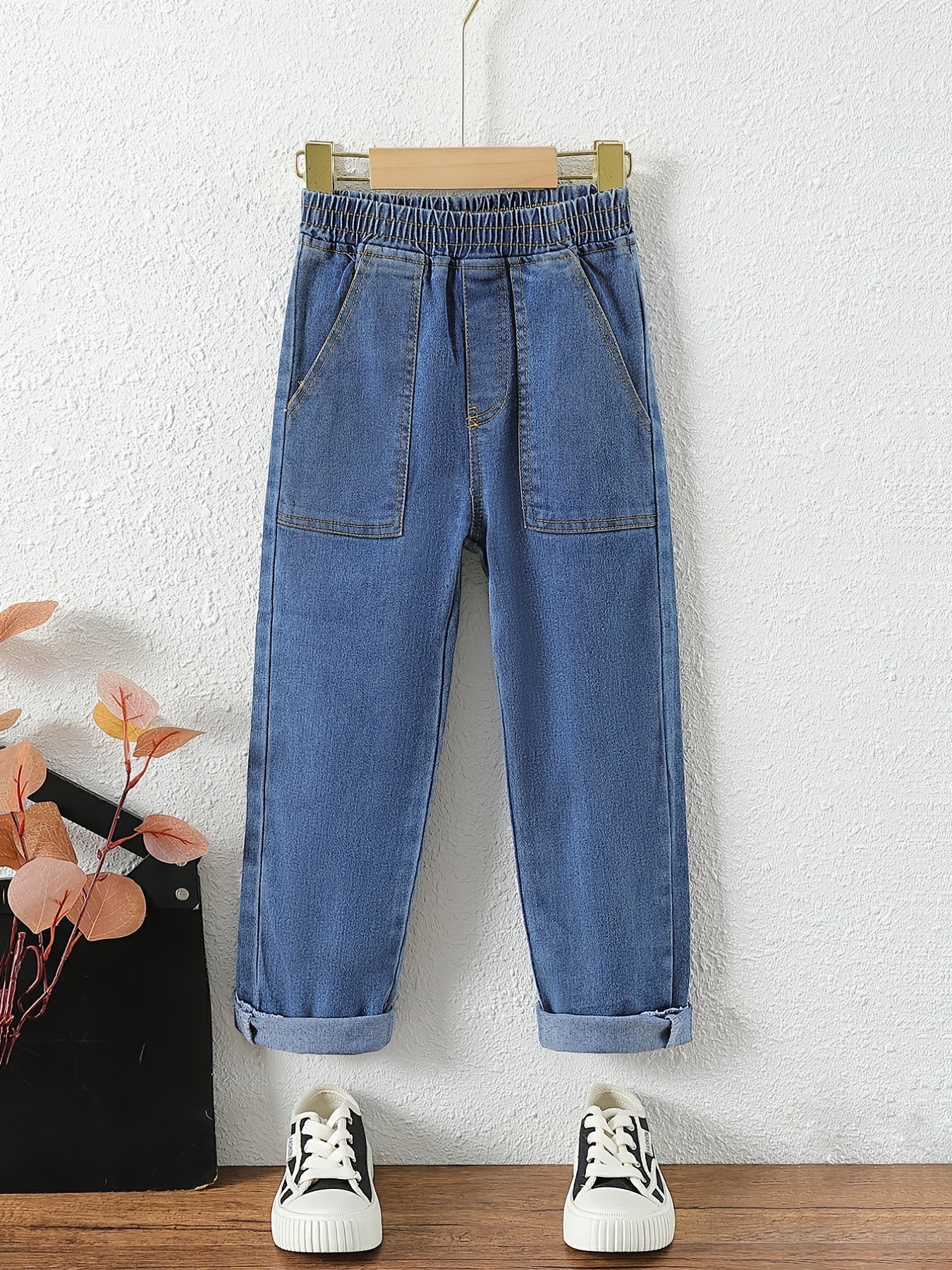 Girls Denim Washed Jeans