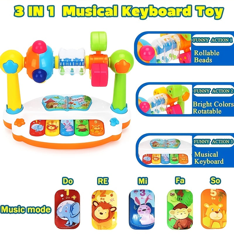 Colorful Music Keyboard Piano Toy for Preschool Kids
