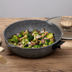 Deep Frying Pan 27 Non Stick Skillet Medical Stone Saute Pan Frying Pan