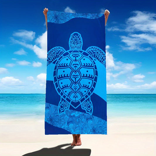 Soft Sand Proof Turtle Beach Towel for Swimming Camping Vacation