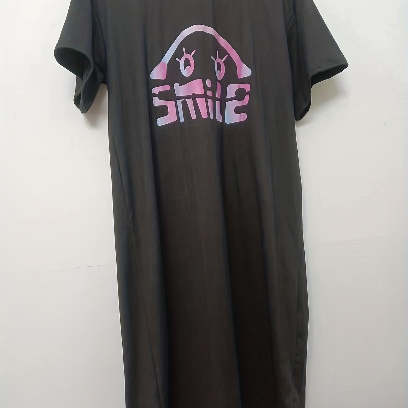 Women's Plus Graphic Print Short Sleeve Round Neck Dress