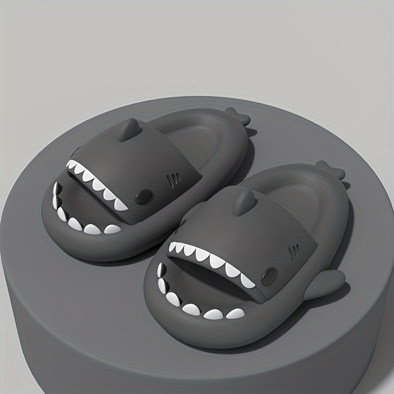 Cartoon Shark Bottom Slippers for Kids Non Slip Lightweight