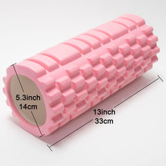 13" Yoga Foam Roller For Deep Tissue Massage - Home Workout Recovery