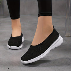 Women's Knitted Sock Sneakers Breathable Slip On Walking Shoes