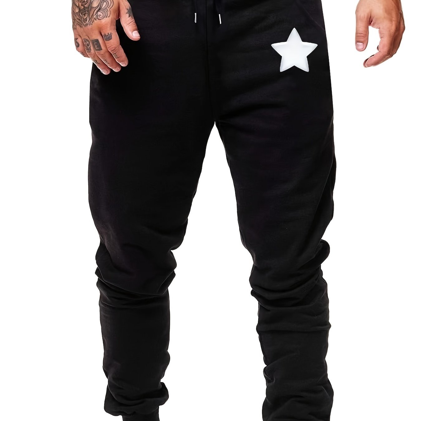 Little Star Print Men's Sports Pants Casual Jogging Trousers Comfortable Joggers