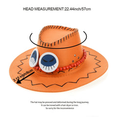 Yellow Suede Cowboy Hats Non Woven