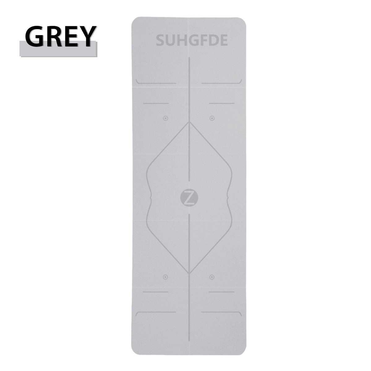Foldable TPE Yoga Mat with Body Line, Non-slip Fitness Mat