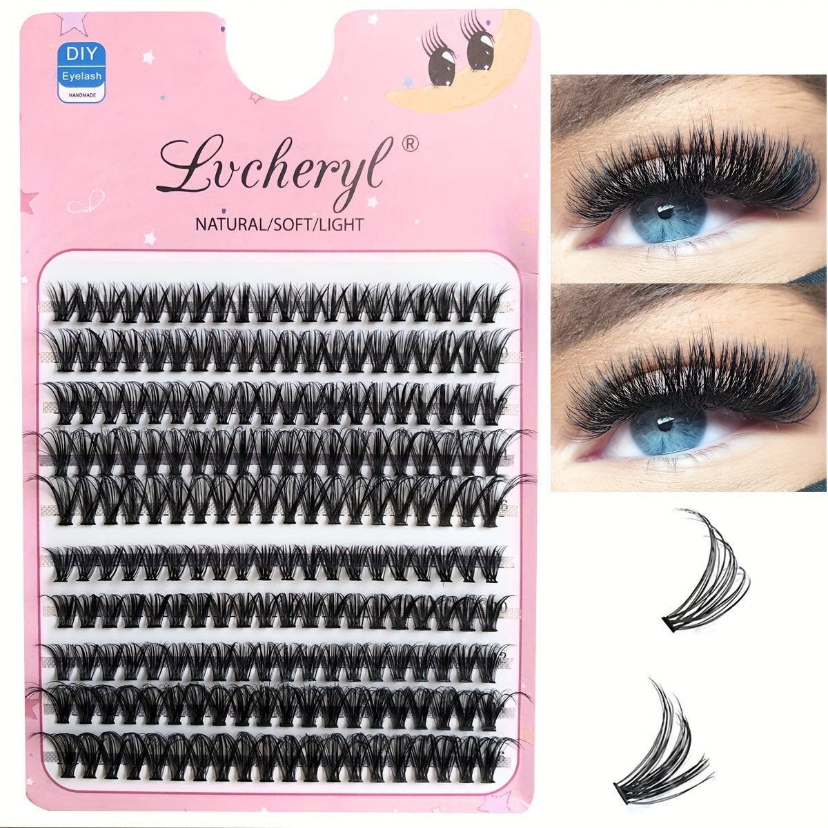 200Pcs 30D 40D Mixed Eyelash Extensions D Curling Cluster Lashes