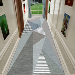 Nordic Style Geometric Stone Pattern Kitchen Rug Soft Non-slip Carpet