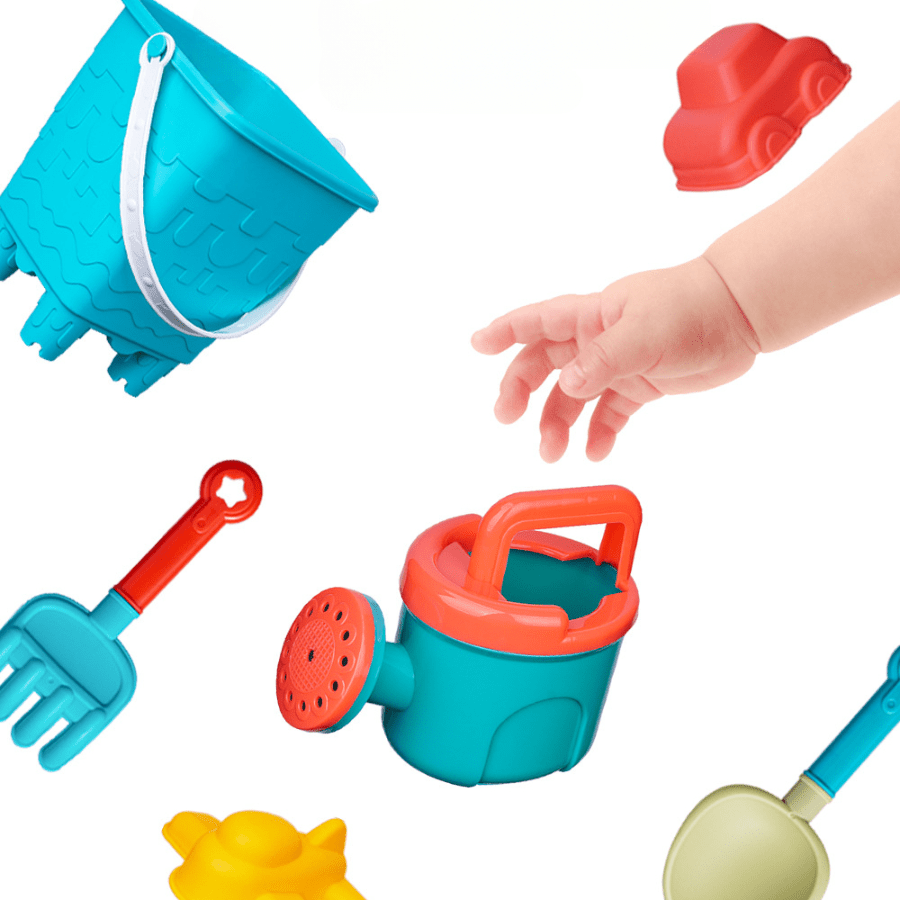 Kids Beach Toy Set - Sand Digging Tools Shovel Bucket - Summer Gift