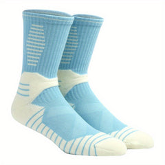 Breathable Cotton Mid-calf Socks for Running Training