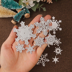 1pc Snowflake Metal Cutting Dies Happy Year Winter Holidays Decoration