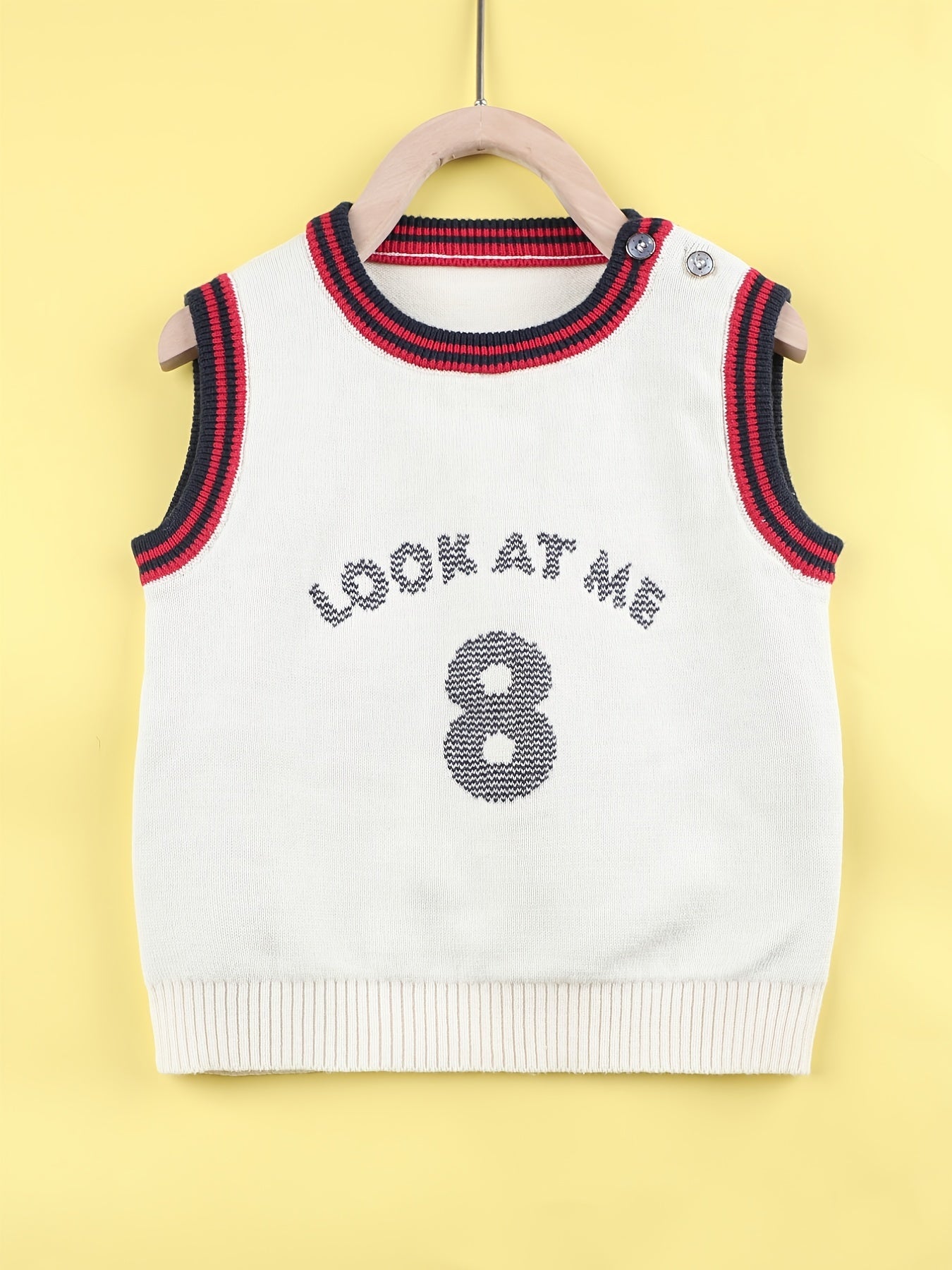 Baby Boys Round Neck Sweater Vest