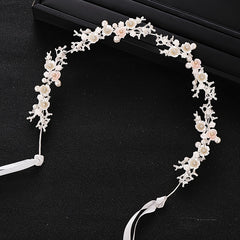 Crystal Bridal Hair Vine Pearl Wedding Hair Jewelry Women Crowns