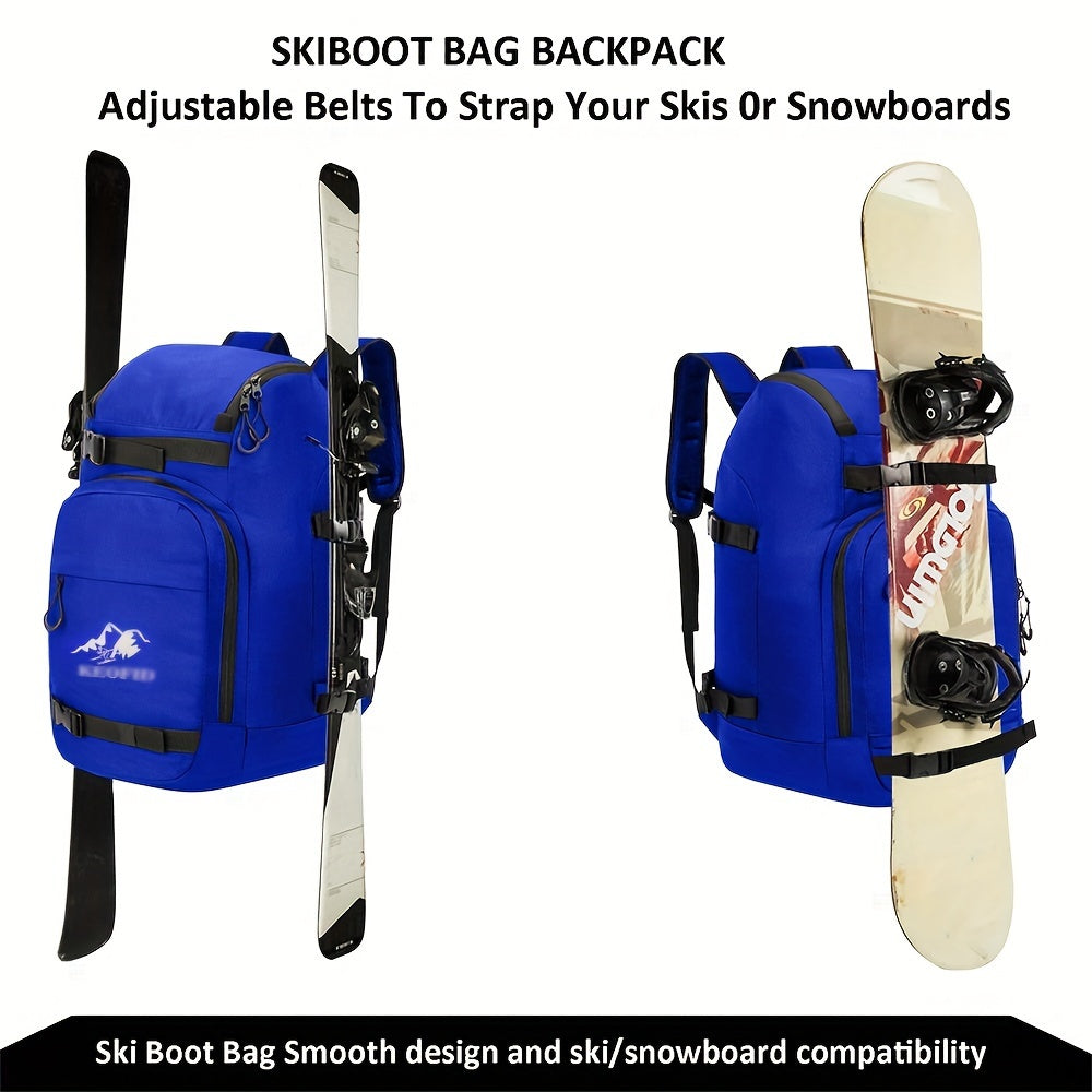 Ski Boot Bag Ski Snowboard Travel Backpack for Gear & Accessories