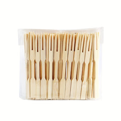 80pcs Wooden Paddle Picks Bamboo Skewers for Appetizers Cocktail Fruit Sandwich