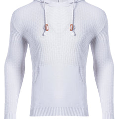 Hooded Knitted Sweater Men's Casual Pullover For Fall Winter