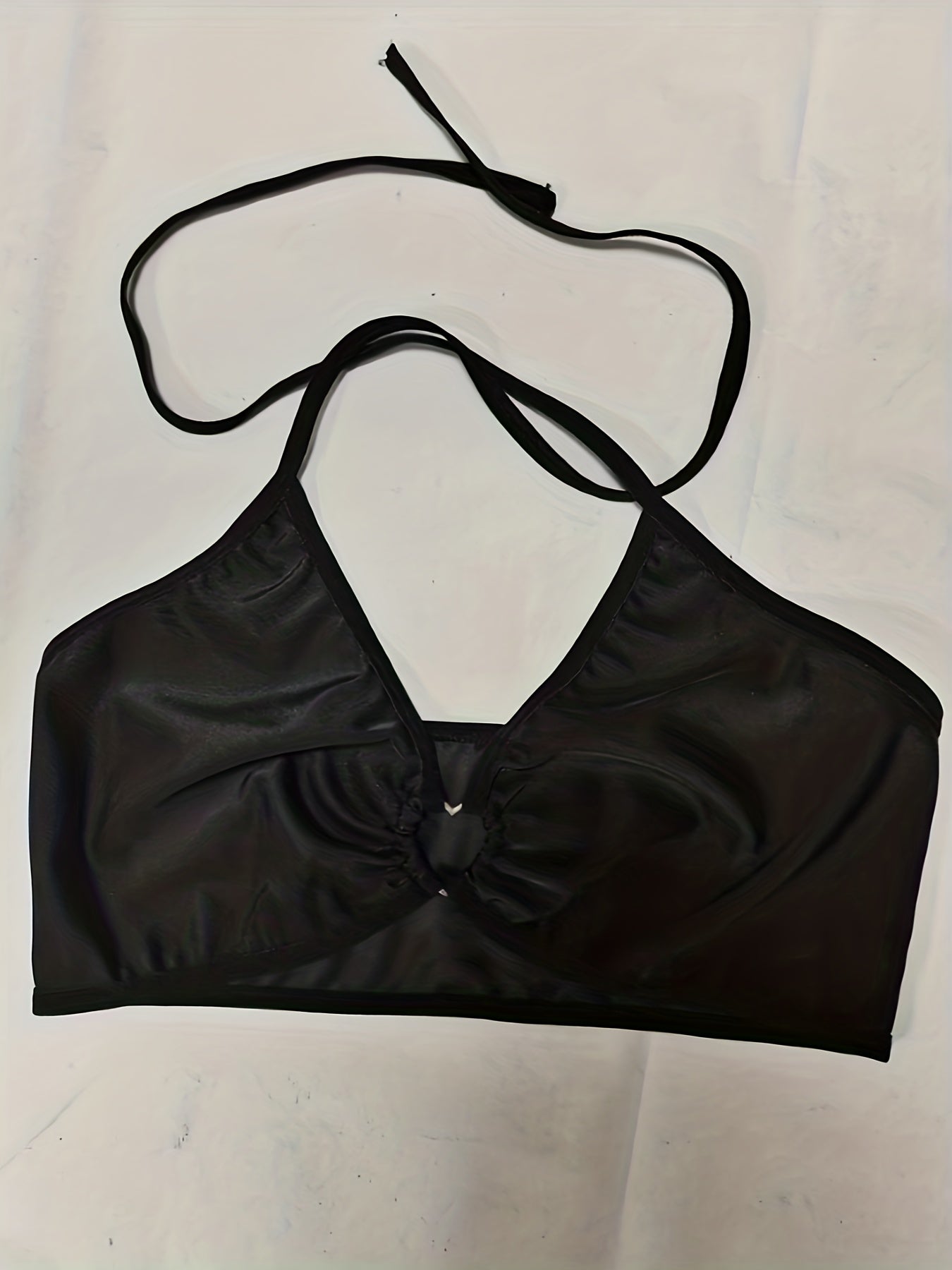 Heart Halter Bra Top Costume Hot Solid Dress Up Women's Clothing