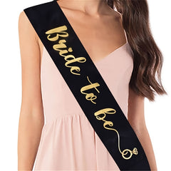 Bride To Be Bridal Sash Wedding Bridal Party Supplies