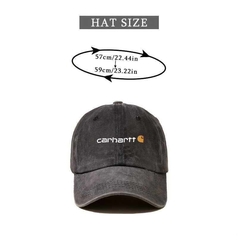 Washed Baseball Cap Distressed Solid Dad Hat Unisex