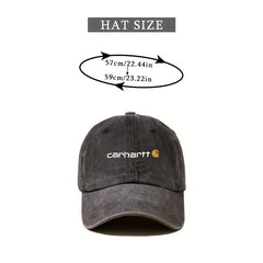 Washed Baseball Cap Distressed Solid Dad Hat Unisex