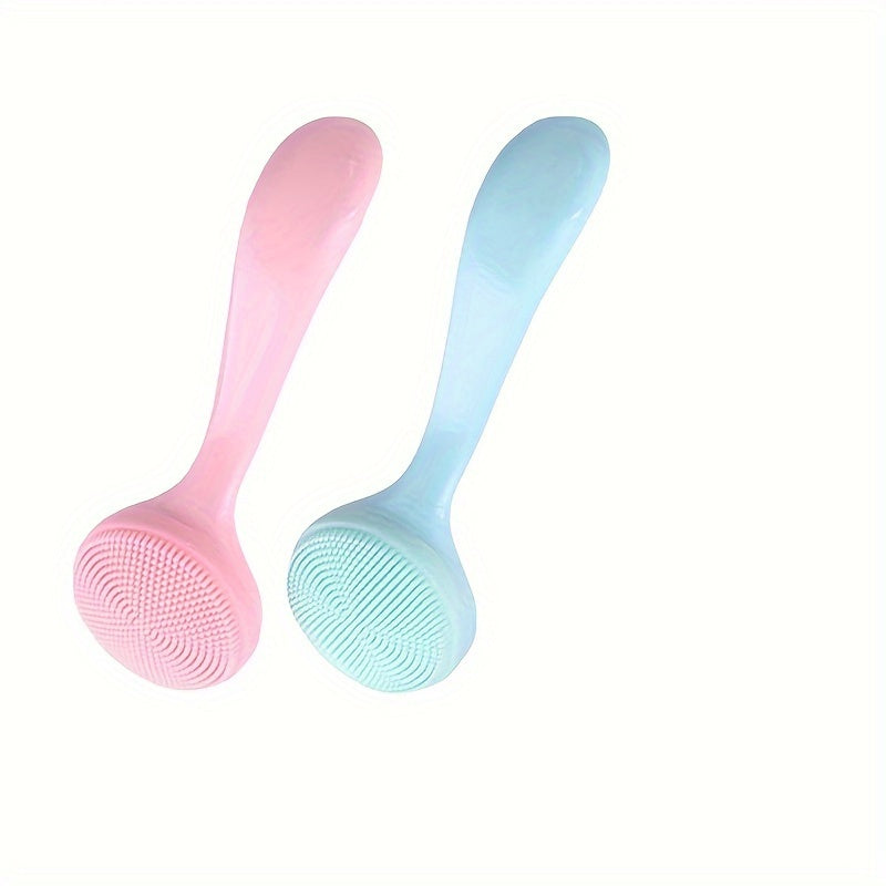 2pcs Skin Massage Brush Facial Exfoliating Tool For Deep Cleaning