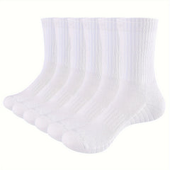 6 Pairs Men's Mid Tube Outdoor Sports Socks