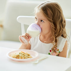 Kids Wine Sippy Cup Plastic Glass Lid Baby Goblet Beverage Mug Milk Bottle